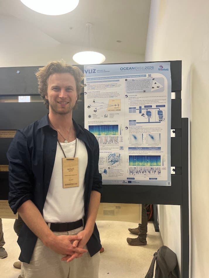 Ocean Noise 2026: poster presentation on marine AI work.